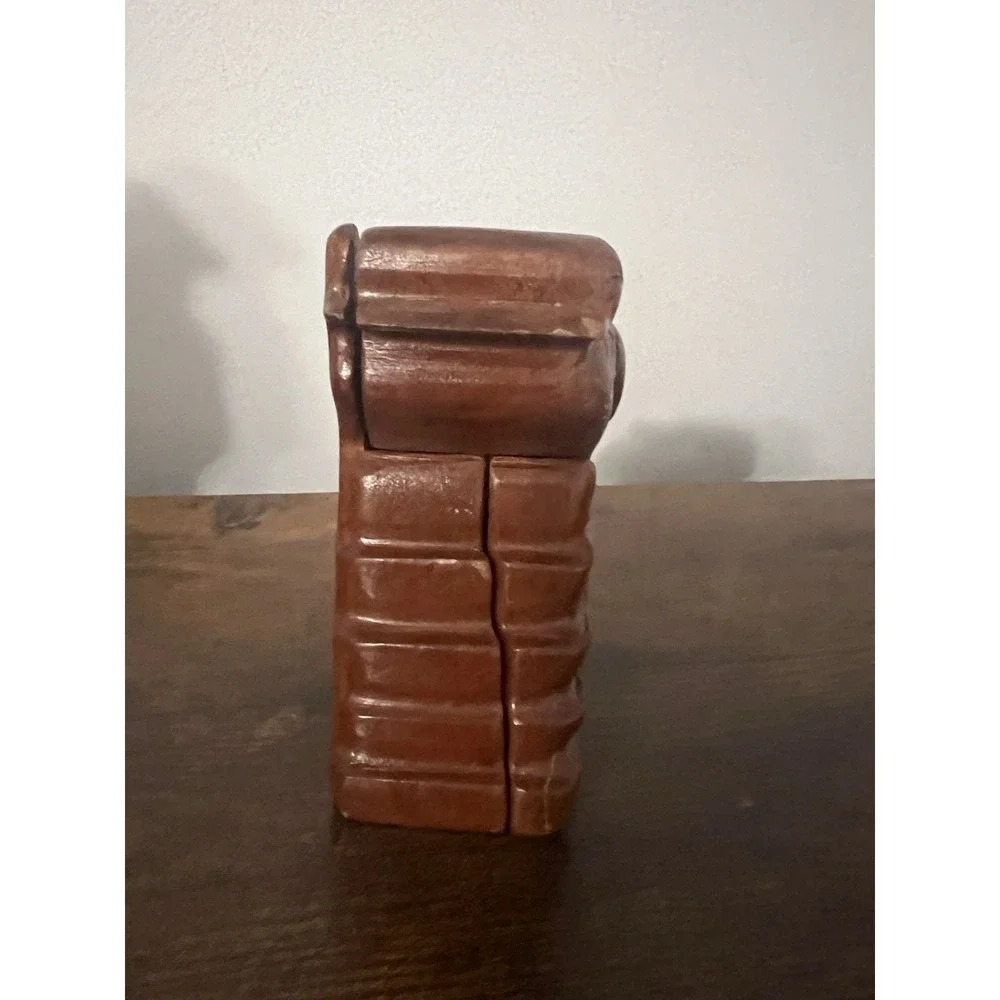 Hand Carved Wooden Puzzle Box Quetzal Bird on Pyramid | Secret Stash Trinket Box